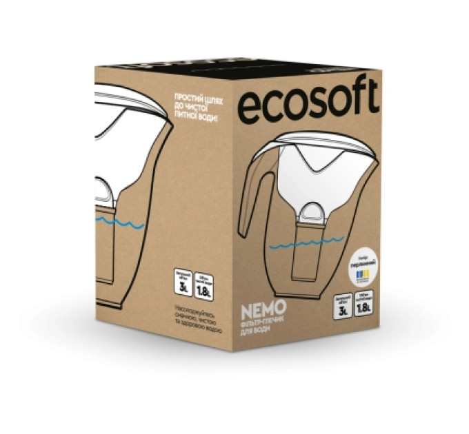 Ecosoft Фільтр-глечик Ecosoft НЕМО перлинний 3л (4820056807097)