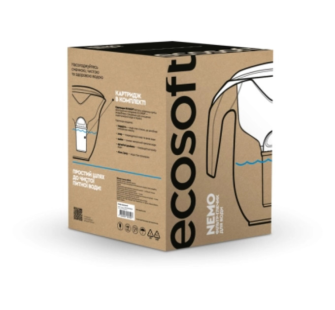 Ecosoft Фільтр-глечик Ecosoft НЕМО перлинний 3л (4820056807097)