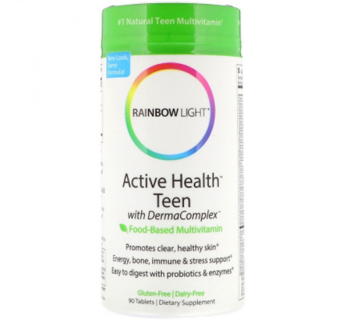 Мультивітамін Rainbow Light Мультивітаміни Для Підлітків, Активність, Здоров'я і (RLT-11202)