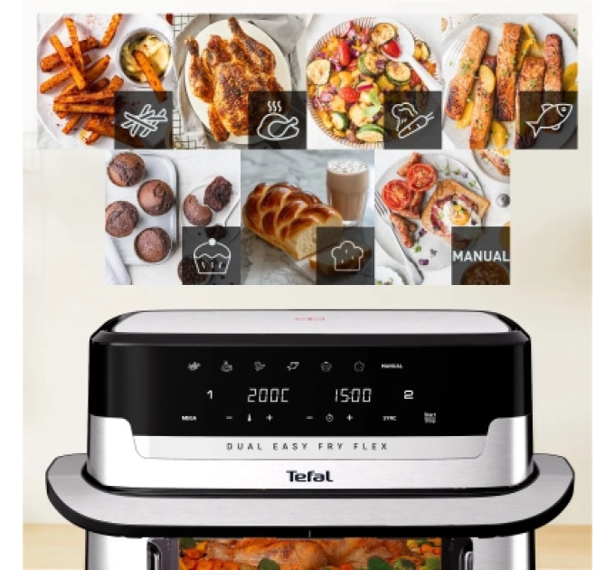 Tefal Мультипіч Tefal Dual Easy Fry Flex (EY922DE0)