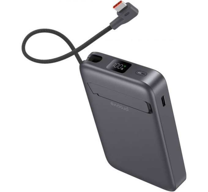 Proove Універсальна мобільна батарея Proove OverPower 35W 10000mAh Qi2 Gray (PBOP35012105)