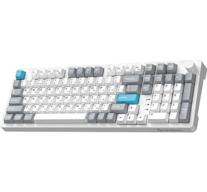 Клавіатура бездротова GamePro Asgard Drakkar Keychron Super Red Switch White (MK305WH)