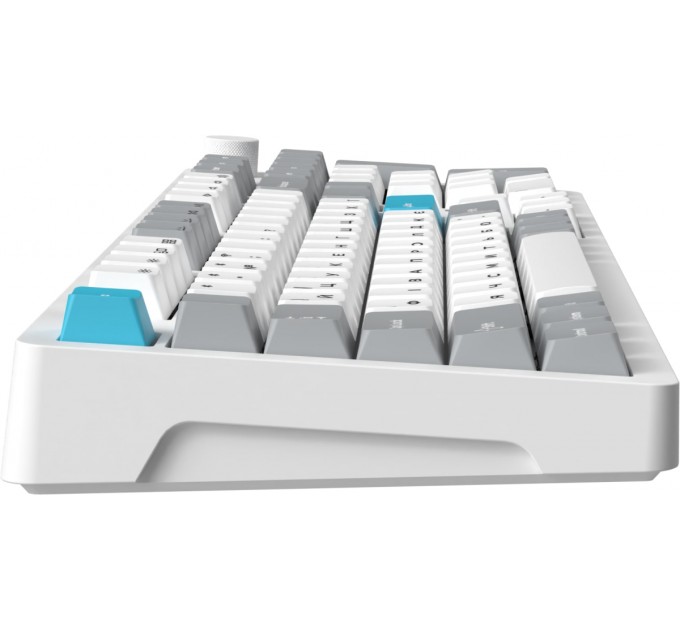 Клавіатура бездротова GamePro Asgard Drakkar Keychron Super Red Switch White (MK305WH)