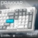Клавіатура бездротова GamePro Asgard Drakkar Keychron Super Red Switch White (MK305WH)