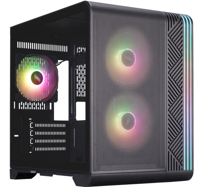 Корпус 1stPlayer VT5-BK-3F7 Black