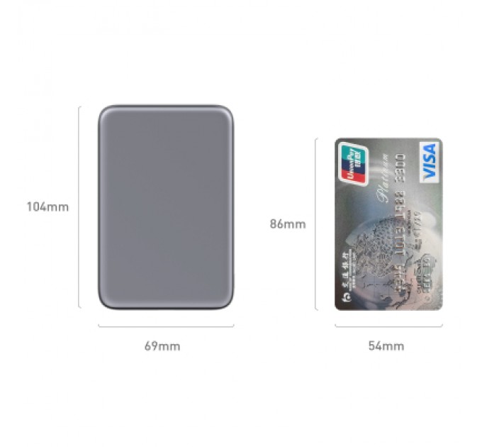 Батарея універсальна Vinga 5000 mAh 20W/15W Wireless (VPBB520WL)