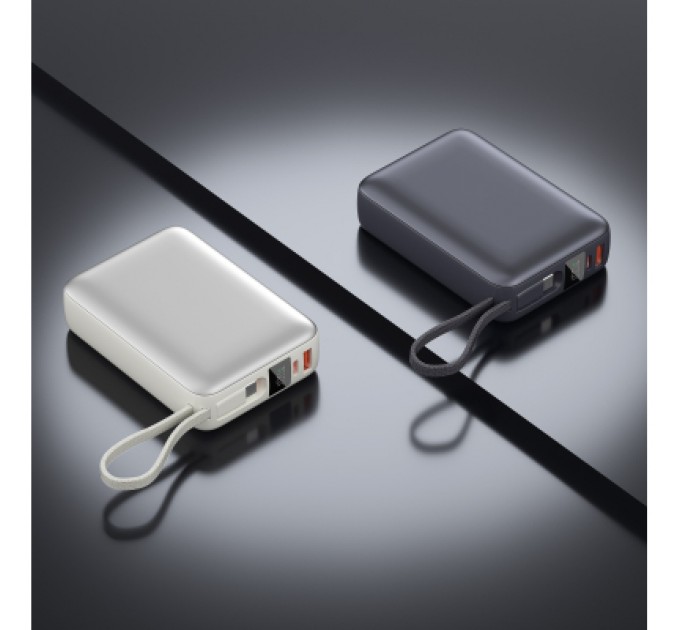 Батарея універсальна Vinga 20000 mAh 45W Display Cable (VPBB2045C)