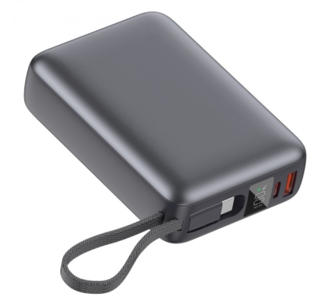 Батарея універсальна Vinga 20000 mAh 45W Display Cable (VPBB2045C)