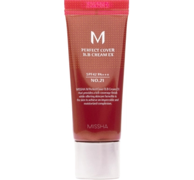 Missha BB-крем Missha M Perfect Cover BB Cream EX SPF42/PA+++ 21 - Light Beige (8809747940752)