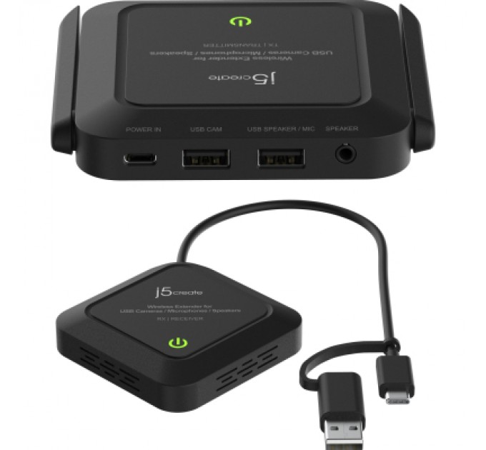 Адаптер extender 25m WIFI 2xUSB-A + USB-C + 3.5mm J5create (JVW120-N)