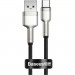Дата кабель USB 3.1 AM to Type-C 0.25m CAKF 6.0A 66W Cafule Series Metal Data Cable Black Baseus (CAKF000001)