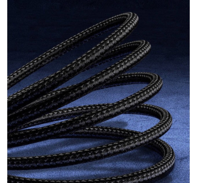Дата кабель USB 3.1 AM to Type-C 0.25m CAKF 6.0A 66W Cafule Series Metal Data Cable Black Baseus (CAKF000001)