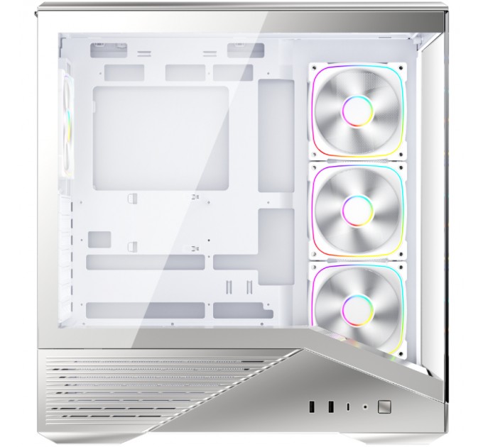 Корпус 1stPlayer GM7-SV-3FN7R-W-1FN7-W Silver