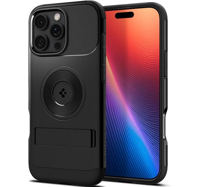 Чохол-накладка Spigen Slim Armor with MagFit для Apple iPhone 16 Pro Black (ACS08164)