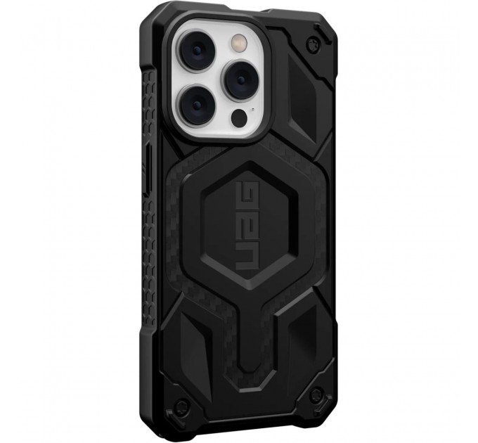 Чохол-накладка Urban Armor Gear Monarch Pro with MagSafe для Apple iPhone 14 Pro Carbon Fiber (114030114242)