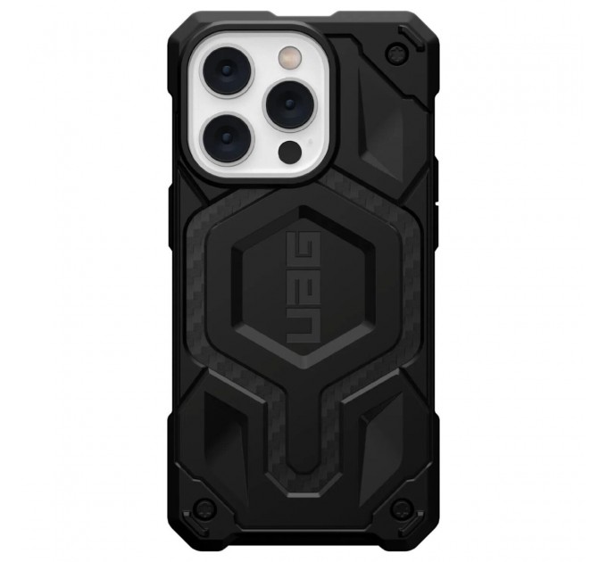 Чохол-накладка Urban Armor Gear Monarch Pro with MagSafe для Apple iPhone 14 Pro Carbon Fiber (114030114242)