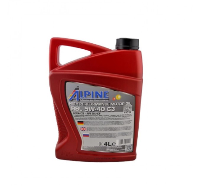Моторна олива Alpine 5W-40 RSL С3 4л (0175-4)