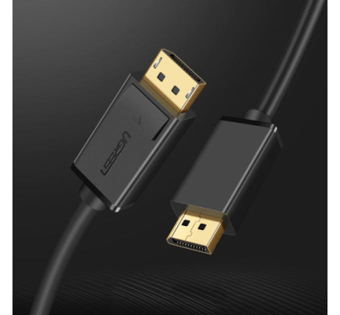 Ugreen Кабель мультимедійний DisplayPort M to DisplayPort M 1.0m DP102 black Ugreen (10244)