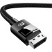 Ugreen Кабель мультимедійний DisplayPort M to DisplayPort M 5.0m V1.4 braided DP114 black Ugreen (80394)