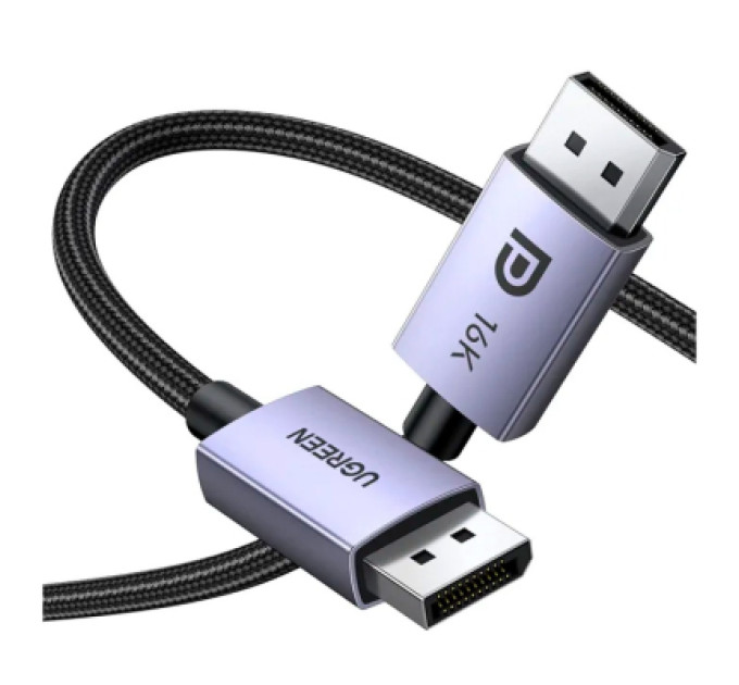 Ugreen Кабель мультимедійний DisplayPort M to DisplayPort M 3.0m 16K DP118 black Ugreen (25862)