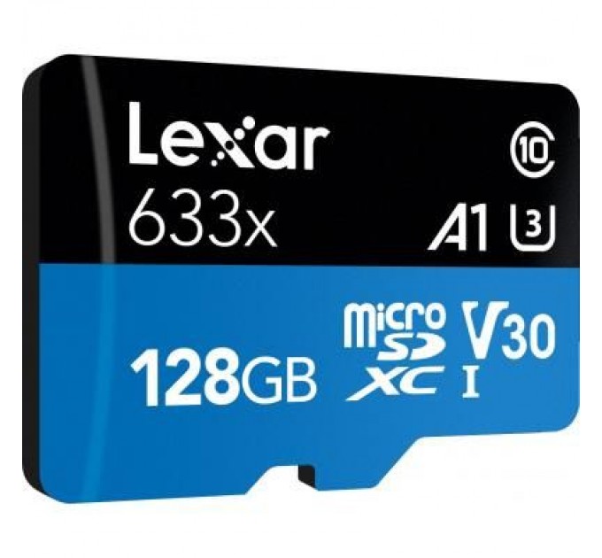 Карта пам'яті Lexar 128GB microSDXC class 10 UHS-I 633x (LSDMI128BB633A)