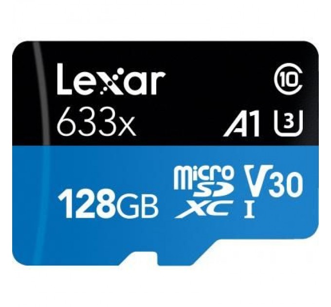 Карта пам'яті Lexar 128GB microSDXC class 10 UHS-I 633x (LSDMI128BB633A)
