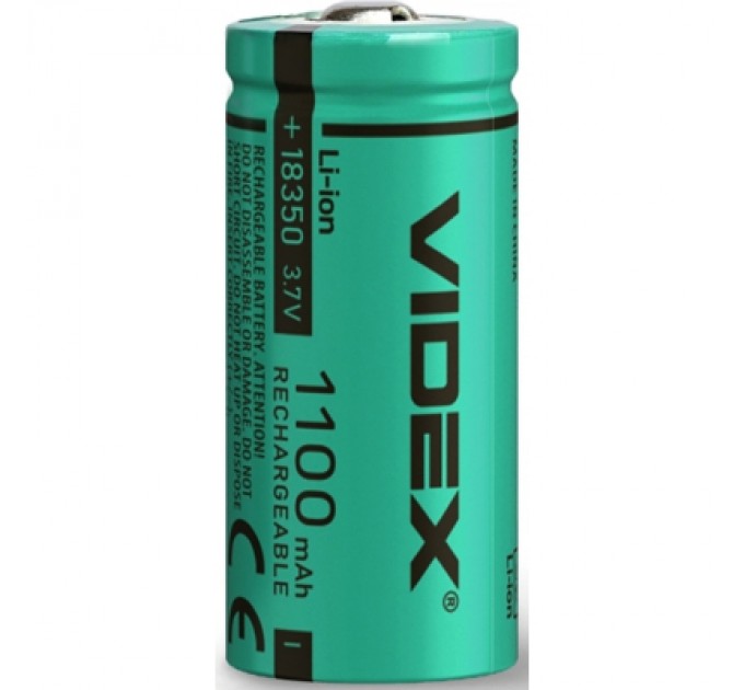 Акумулятор 18350 1100mAh bulk/1шт Videx (18350/1100/1B)