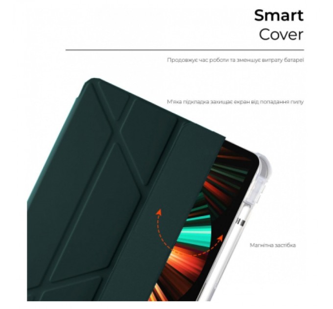 Armorstandart Чохол до планшета Armorstandart Y-type Case with Pencil Holder Apple iPad Pro 12.9 2020 / 2021 Dark Green (ARM62322)