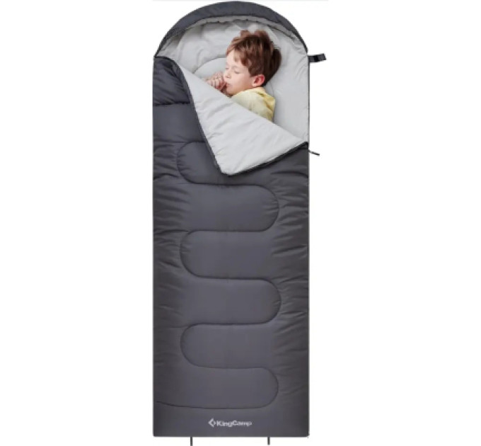 KingCamp Спальний мішок KingCamp Oasis 250S Grey (KS3221_MEDIUMGREY_L)