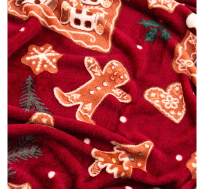 Ardesto Плед Ardesto Christmas Flannel 160х200см, 100% поліестер, імбирні будиночки (ART0121PB)