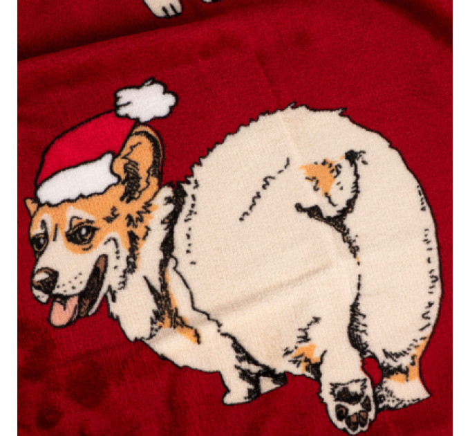 Ardesto Плед Ardesto Christmas Flannel 160х200см, 100% поліестер, різдвяні коргі (ART0119PB)