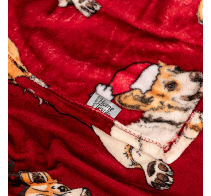 Ardesto Плед Ardesto Christmas Flannel 160х200см, 100% поліестер, різдвяні коргі (ART0119PB)