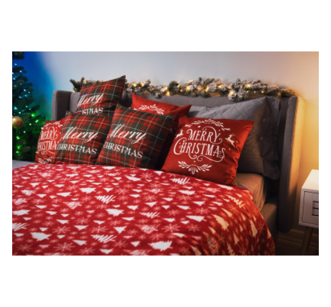 Ardesto Плед Ardesto Christmas Fleece 130x160см, 100% поліестер, засніжені ялинки (ART0715PB)