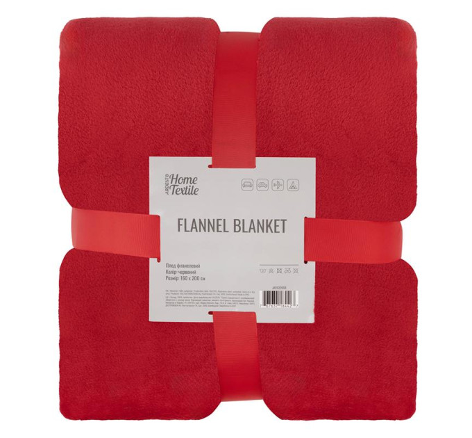 Ardesto Плед Ardesto Flannel 160х200см, 100% поліестер, червоний (ART0226SB)