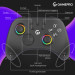 GamePro Геймпад GamePro із зарядною станцією BT 5.3/USB/2.4 ГГц (Switch/PC/iOS/Android) RGB Black (GPX13BDOC)