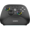 GamePro Геймпад GamePro із зарядною станцією BT 5.3/USB/2.4 ГГц (Switch/PC/iOS/Android) RGB Black (GPX13BDOC)