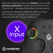 GamePro Геймпад GamePro із зарядною станцією BT 5.3/USB/2.4 ГГц (Switch/PC/iOS/Android) RGB Black (GPX13BDOC)