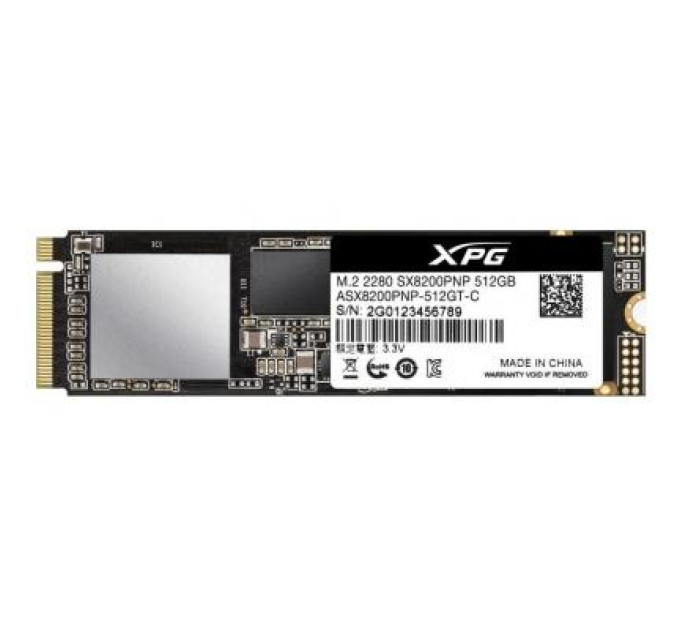 ADATA Накопичувач SSD M.2 2280 512GB ADATA (ASX8200PNP-512GT-C)