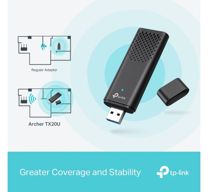 Бездротовий USB адаптер, Archer TX20U TP-LINK