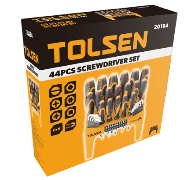 Набір викруток Tolsen 44 шт (20184)