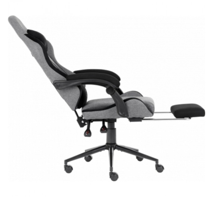 Крісло ігрове GT Racer X-2324 Gray/Black (X-2324 Fabric Gray/Black Suede)