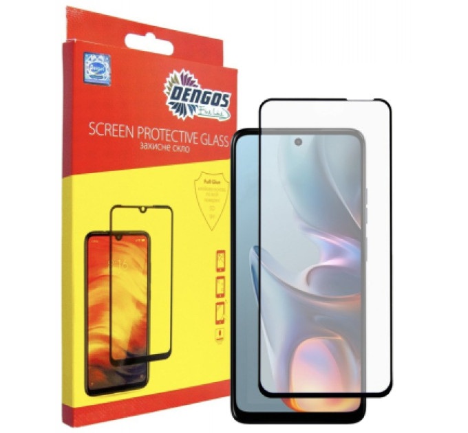 Dengos Скло захисне Dengos Full Glue Motorola E15/G35 Black (TGFG-421)
