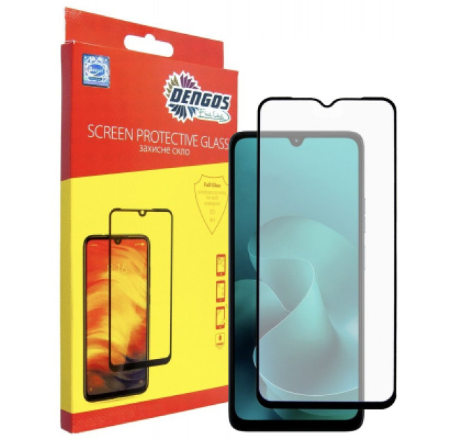 Dengos Скло захисне Dengos Full Glue Motorola G06 Black (TGFG-420)