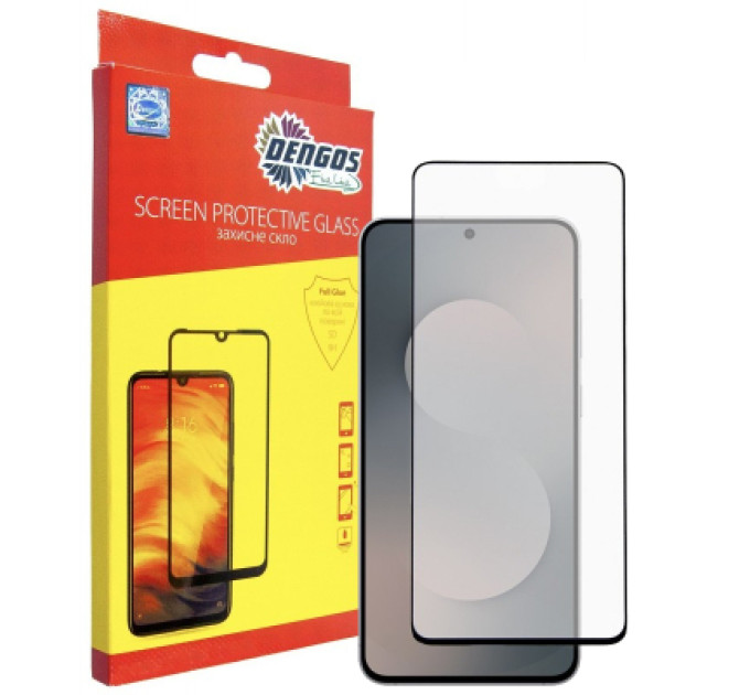Dengos Скло захисне Dengos Full Glue Samsung Galaxy S25 FE Black (TGFG-417)
