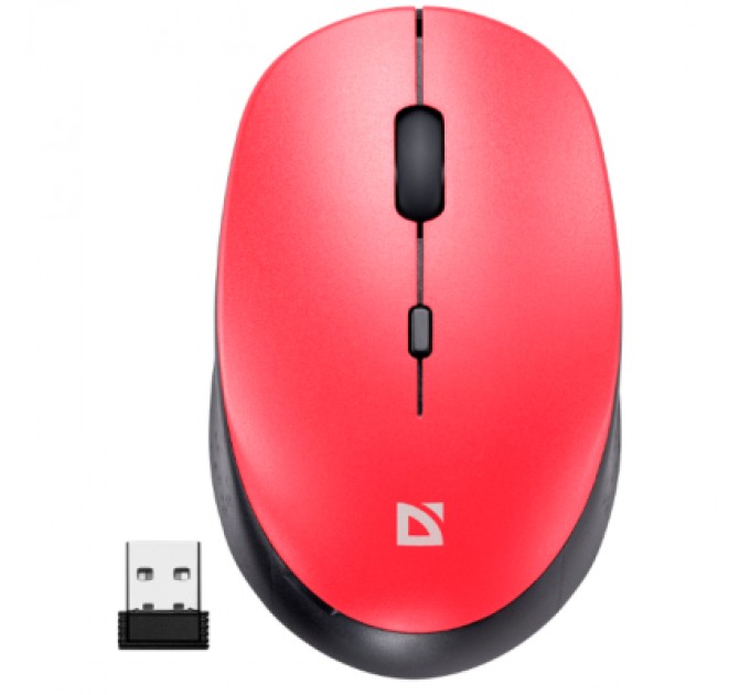 Defender Мишка Defender Auris MB-027 Silent Wireless Red (52026)