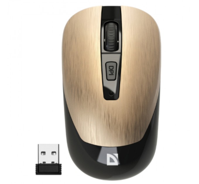 Defender Мишка Defender Wave MM-995 Silent Wireless Gold (52994)