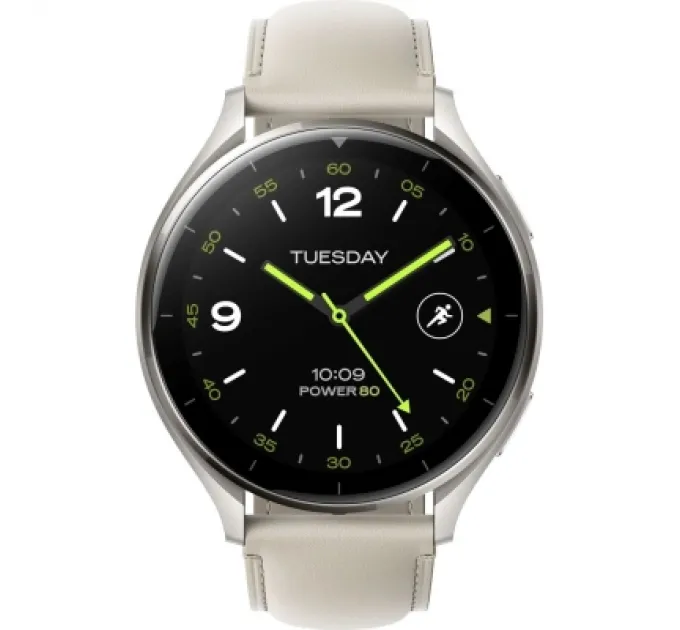 Смарт-годинник Xiaomi Watch 2 Titan BHR9306GL Gray Case White Leather Strap (1093970)