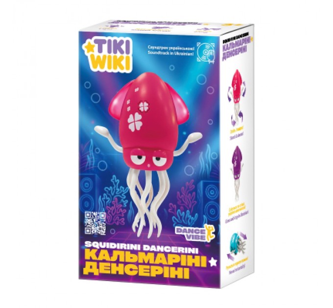 Інтерактивна іграшка Tiki Wiki Кальмаріні денсеріні (світло, українське, рубіновий) (158-21-UA-R)