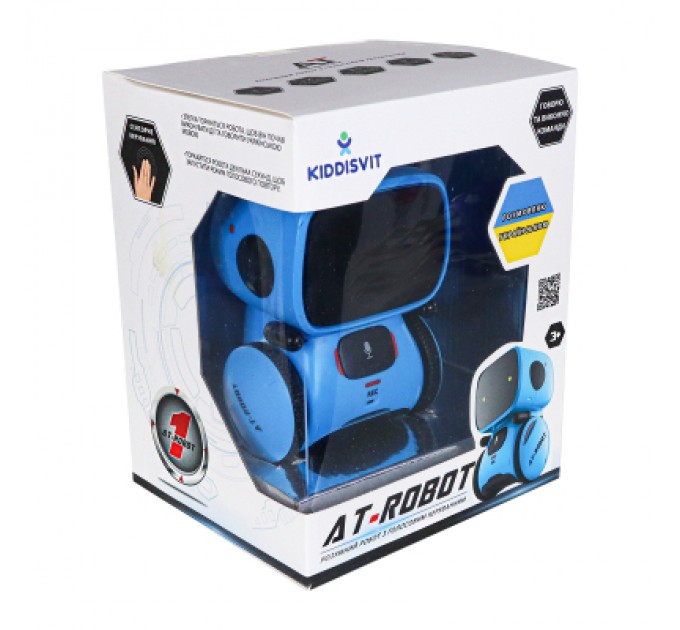 Інтерактивна іграшка AT-Robot робот з голосовим керуванням синій, український (AT001-05-UKR)