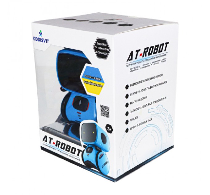 Інтерактивна іграшка AT-Robot робот з голосовим керуванням синій, український (AT001-05-UKR)